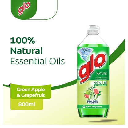 (FREE SHIPPING NO SBH/SRW) GLO PEKAT Lemon Lime Dishwash Liquid DIshwashing 800/900ml Pencuci Pinggan Lemon Glo