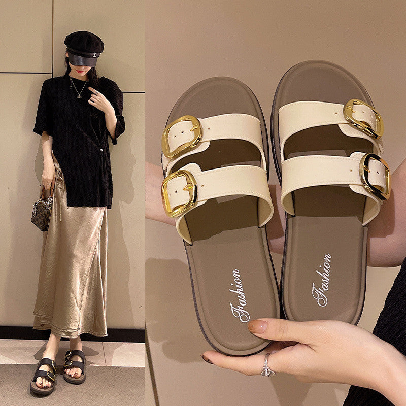 READY STOCK‼️ Muslimah Sandal Kasut Perempuan Selipar Wanita Moden Cantik Casual 2993-H1
