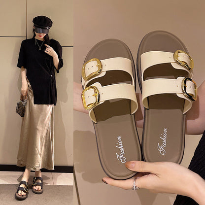 READY STOCK‼️ Muslimah Sandal Kasut Perempuan Selipar Wanita Moden Cantik Casual 2993-H1