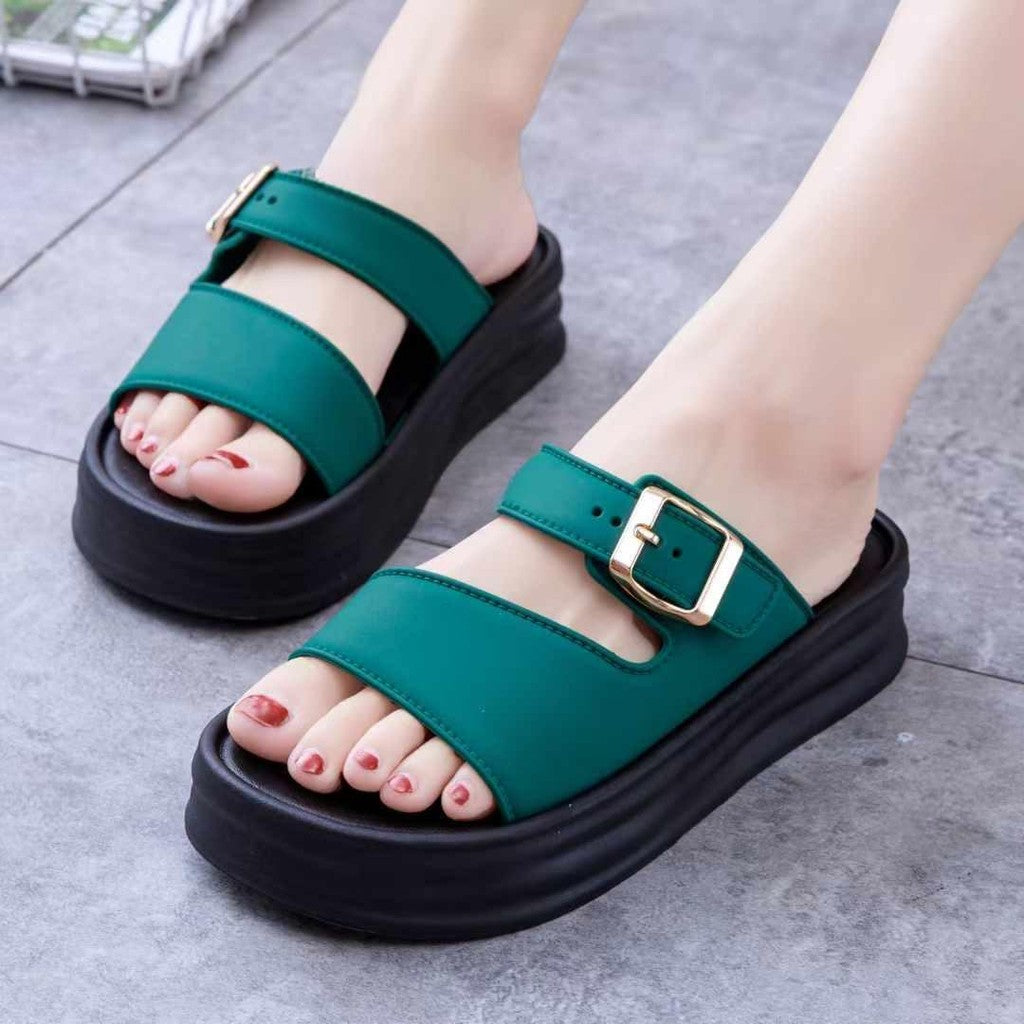 Ready Stock! Women's Casual Sandals - Kasut Perempuan Selipar Muslimah Style 868-C41, Comfortable & Stylish