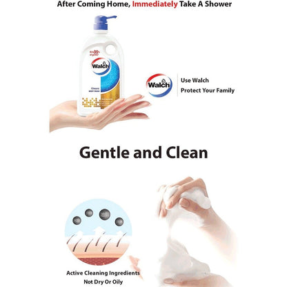 (FREE SHIPPING NO SBH/SRW) Walch Anti-Bacterial Body Wash Refill (850ml) Classic/Refresh/Moisturizing/Aqua Fresh
