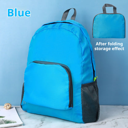 (READYSTOCK) Lightweight Foldable Waterproof Backpack Nylon Sport Travel Bag 轻便折叠防水双肩包