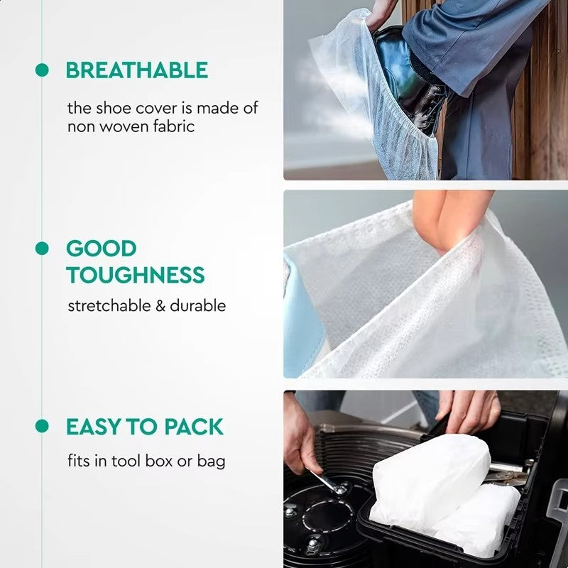 Disposable Shoe Covers | Waterproof | Non-Woven | Anti-Slip | Hospital | Lab | Home | Penutup Kasut Pakai Buang 防护用品
