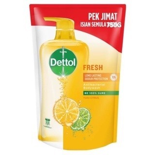 ✅ READY STOCK‼️ Dettol Antibacterial Shower Gel Refill 750g | Body Wash Sabun Mandi Cecair - Kills 99.9% Germs