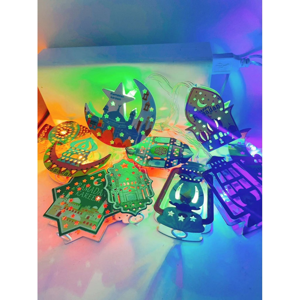 "Lampu Raya Ramadan 1.65m - 10 LED Lights | Hiasan Hari Raya Decoration Lamp for Festival & Home Decor"