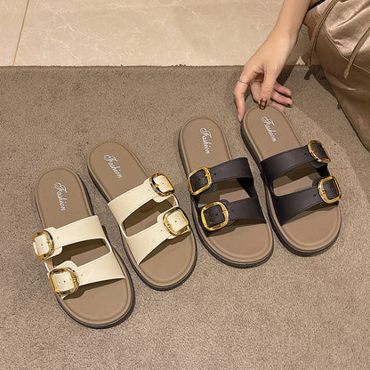 READY STOCK‼️ Muslimah Sandal Kasut Perempuan Selipar Wanita Moden Cantik Casual 2993-H1