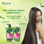 (FREE SHIPPING NO SBH/SRW) Follow Me Green Tea Shampoo 650ml / Green Tea Hijab Shampoo 650ml