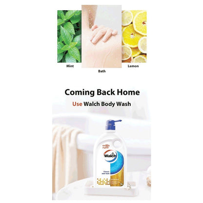 (FREE SHIPPING NO SBH/SRW) Walch Anti-Bacterial Body Wash Refill (850ml) Classic/Refresh/Moisturizing/Aqua Fresh