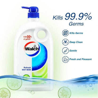 (FREE SHIPPING NO SBH/SRW) Walch Anti-Bacterial Body Wash Refill (850ml) Classic/Refresh/Moisturizing/Aqua Fresh