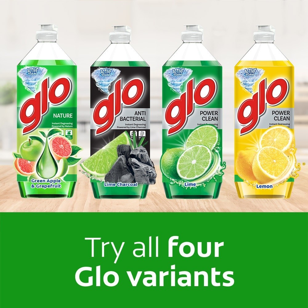 (FREE SHIPPING NO SBH/SRW) GLO PEKAT Lemon Lime Dishwash Liquid DIshwashing 800/900ml Pencuci Pinggan Lemon Glo