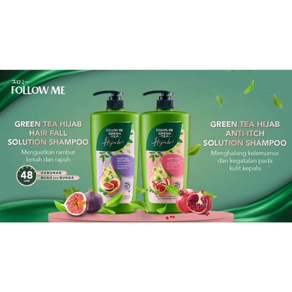 (FREE SHIPPING NO SBH/SRW) Follow Me Green Tea Shampoo 650ml / Green Tea Hijab Shampoo 650ml