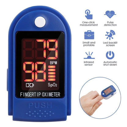 READY STOCK!!!Portable Finger Oximeter Fingertip Pulse Medical Sleep Monitor Heart Rate Spo2 Pulse LK87