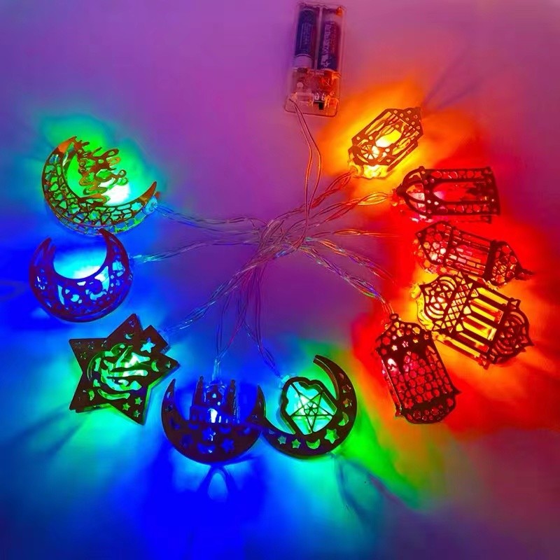 "Lampu Raya Ramadan 1.65m - 10 LED Lights | Hiasan Hari Raya Decoration Lamp for Festival & Home Decor"