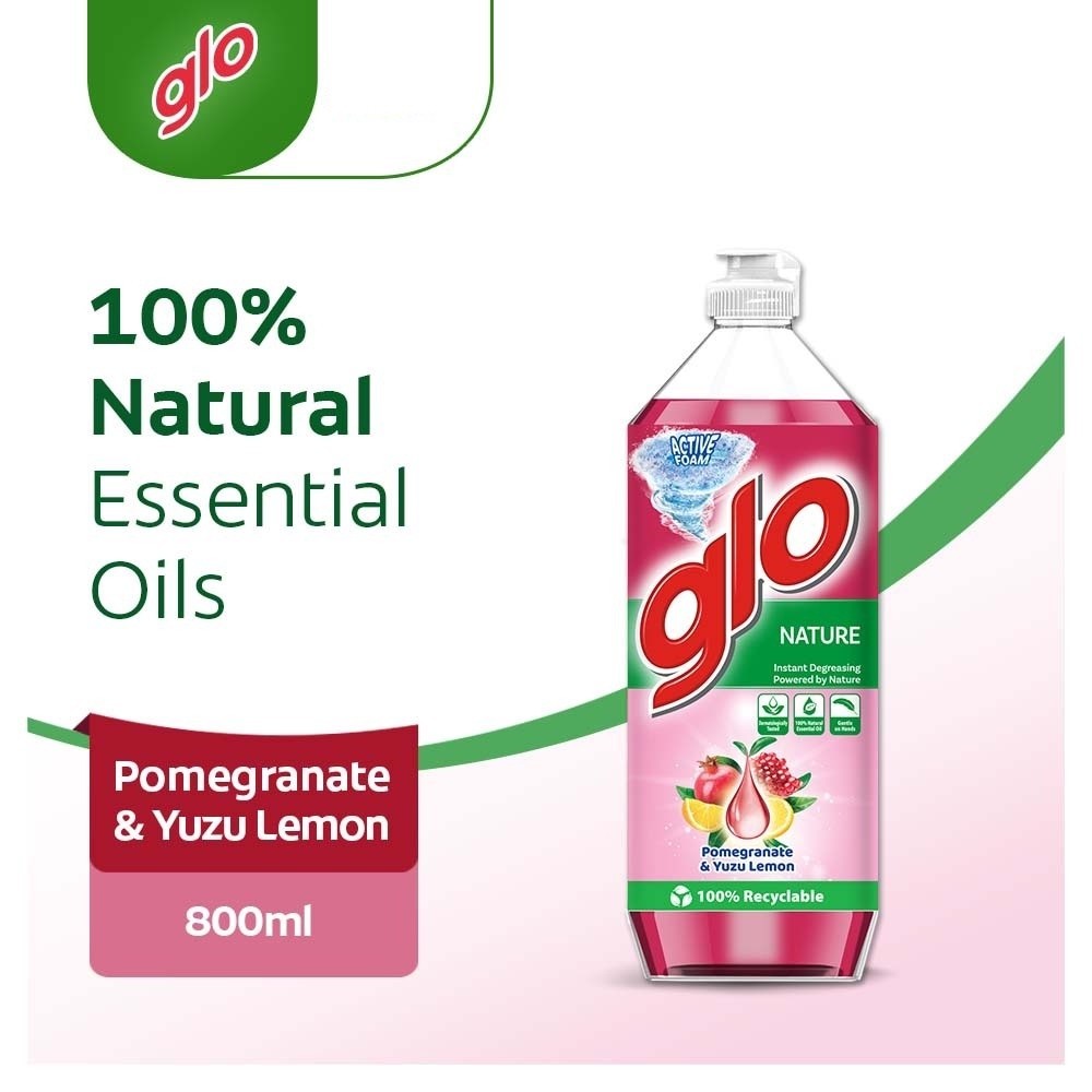 (FREE SHIPPING NO SBH/SRW) GLO PEKAT Lemon Lime Dishwash Liquid DIshwashing 800/900ml Pencuci Pinggan Lemon Glo