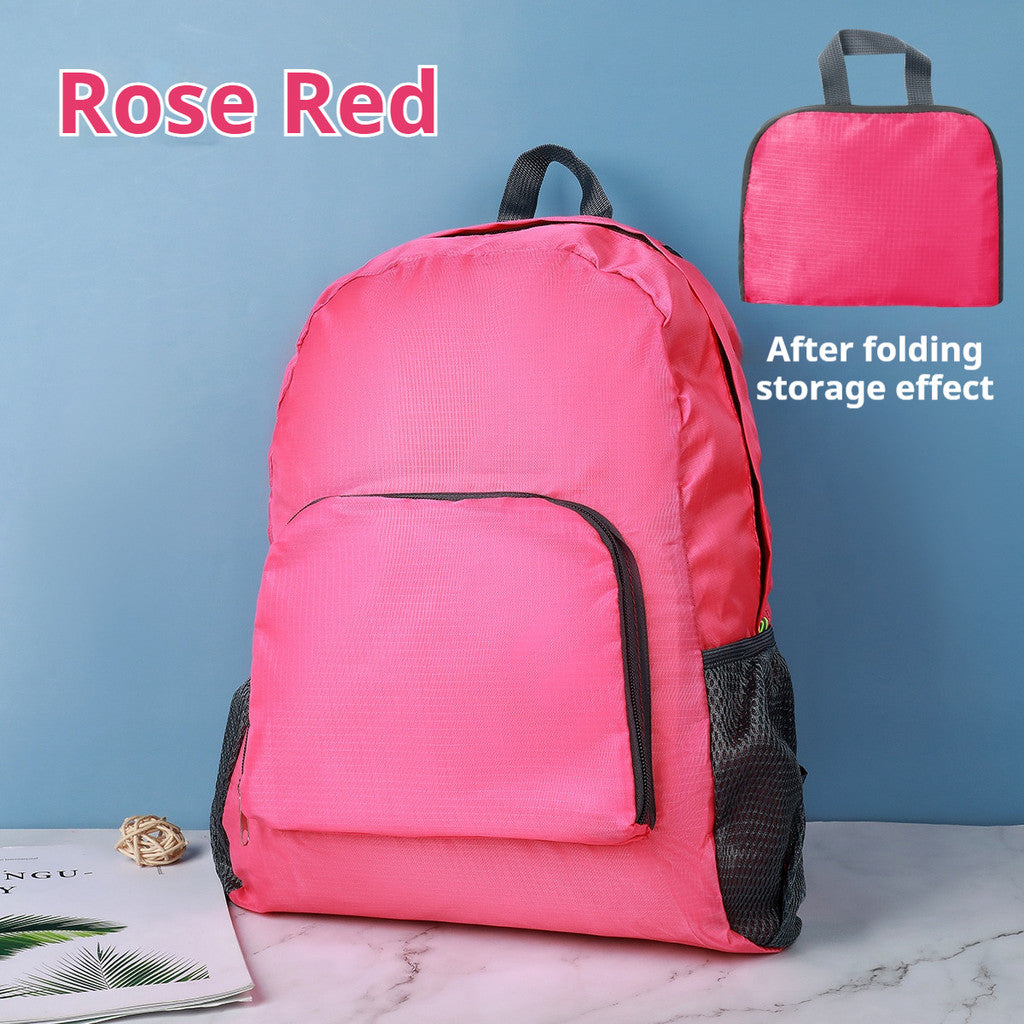 (READYSTOCK) Lightweight Foldable Waterproof Backpack Nylon Sport Travel Bag 轻便折叠防水双肩包