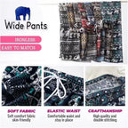 Thailand Batik Elephant Long Pant FreeSize Unisex Women Thailand Batik Gajah Seluar Panjang Kain Sejuk A654695 男女装泰国大象长裤