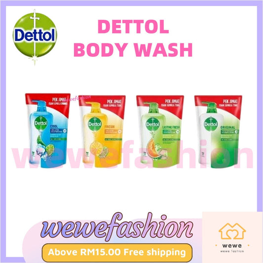 ✅ READY STOCK‼️ Dettol Antibacterial Shower Gel Refill 750g | Body Wash Sabun Mandi Cecair - Kills 99.9% Germs