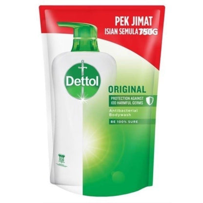 ✅ READY STOCK‼️ Dettol Antibacterial Shower Gel Refill 750g | Body Wash Sabun Mandi Cecair - Kills 99.9% Germs
