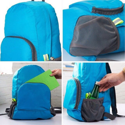 (READYSTOCK) Lightweight Foldable Waterproof Backpack Nylon Sport Travel Bag 轻便折叠防水双肩包