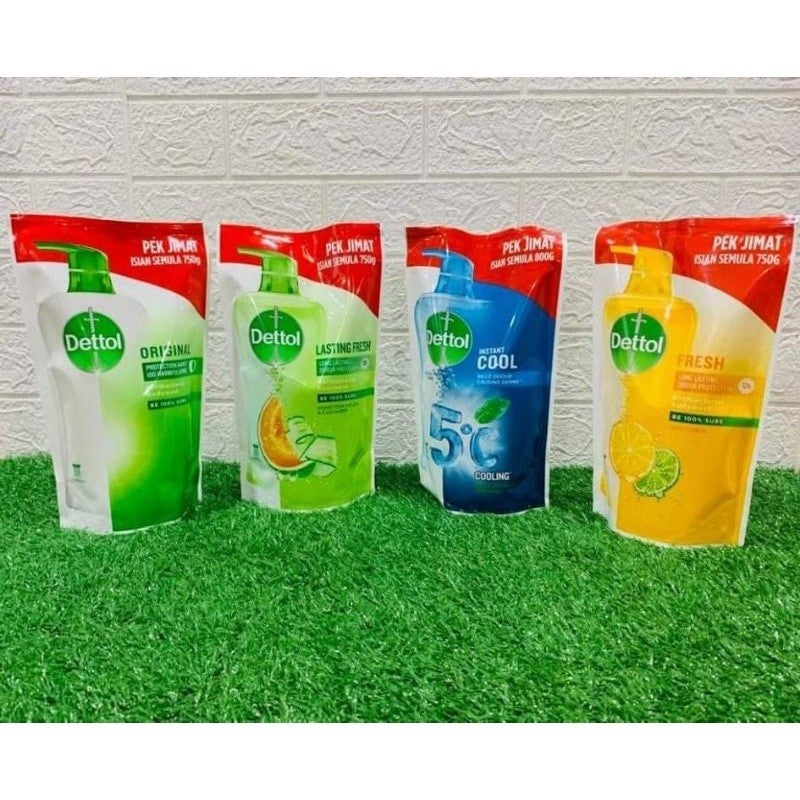 ✅ READY STOCK‼️ Dettol Antibacterial Shower Gel Refill 750g | Body Wash Sabun Mandi Cecair - Kills 99.9% Germs
