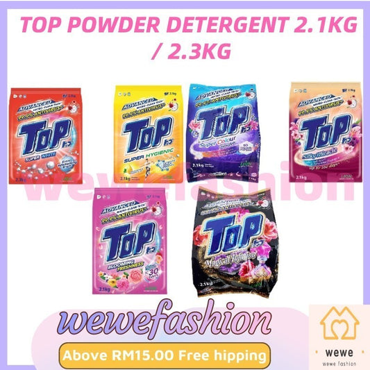 (FREE SHIPPING NO SBH/SRW)  Top Detergent Powder 2.1kg / 2.3kg