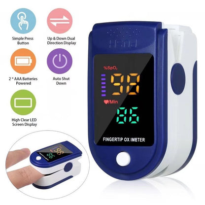READY STOCK!!!Portable Finger Oximeter Fingertip Pulse Medical Sleep Monitor Heart Rate Spo2 Pulse LK87