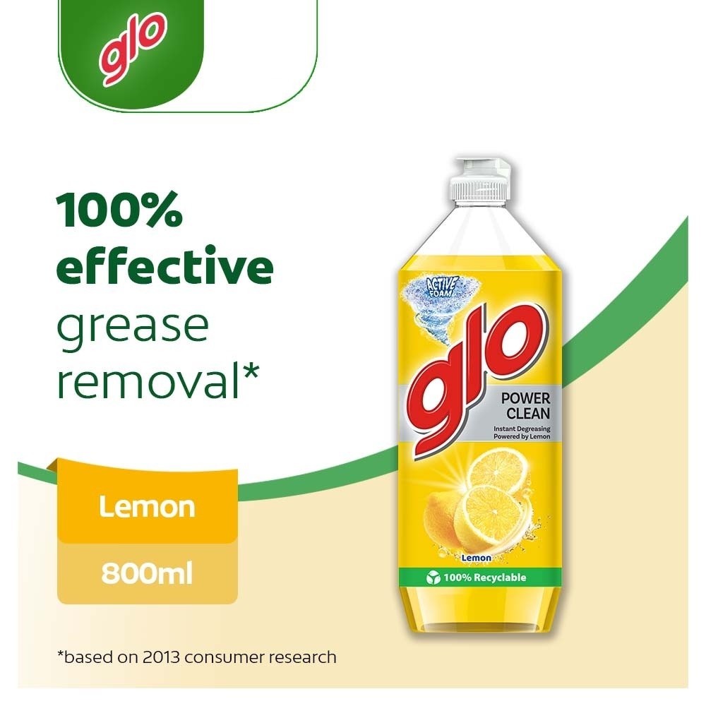 (FREE SHIPPING NO SBH/SRW) GLO PEKAT Lemon Lime Dishwash Liquid DIshwashing 800/900ml Pencuci Pinggan Lemon Glo