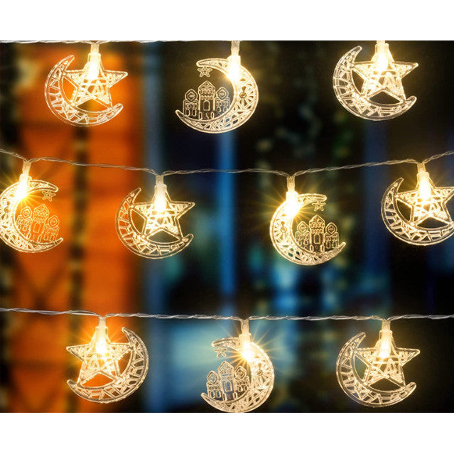 "Lampu Raya Ramadan 1.65m - 10 LED Lights | Hiasan Hari Raya Decoration Lamp for Festival & Home Decor"