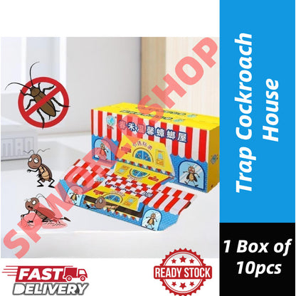 READY STOCK!!! Trap Cockroach House Physical cockroach extermination Roach Trap Lipas killer Ubat lipas rumah  蟑螂捕捉屋