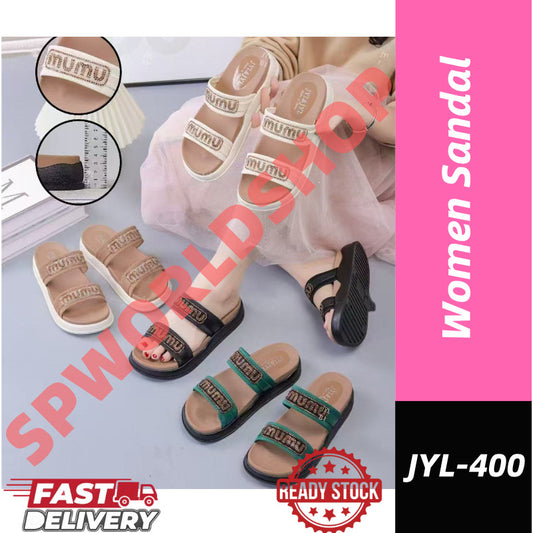Ready Stock! Women Platform Slippers | Summer Casual Thick  | Non-Slip, Lightweight, Comfortable - JYL-400 女士厚底拖鞋