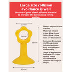 Silicone Door Stopper Suction Silencer Crash Pad Anti-Collision Doorknob Door Handle Wall Protectors Guard Stop 硅胶门吸免打孔