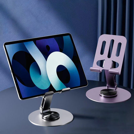Foldable Metal Mobile Phone Stand Anti-slip Stand Suitable for Mobile Phones/Tablets and Other 360-degree Rotation 手机支架