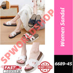 READY STOCK!!!Muslimah Friendly Sandals Sandal Perempuan Premium  Selesa Comfort Premium Women Sandals Heel-5cm± 6689-45