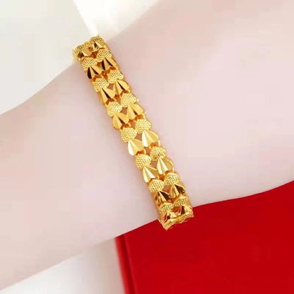 (READYSTOCK) Rantai Tangan Emas Gold Plated Chain Bracelet | Gelang Emas  | Gold Jewellery Aksesori Perhiasan HL0041