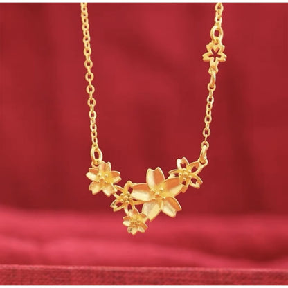 (READYSTOCK) Rantai Leher + Loket Emas Gold Necklace Pendant for Women | Jewelry Aksesori Perhiasan Emas Fashion NL0038