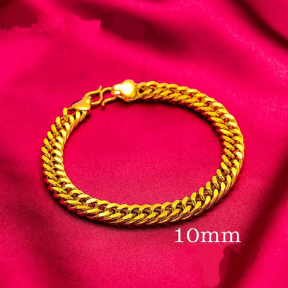 (READYSTOCK) Rantai Tangan Emas Gold Plated Chain Bracelet | Gelang Emas  | Gold Jewellery Aksesori Perhiasan HL0041