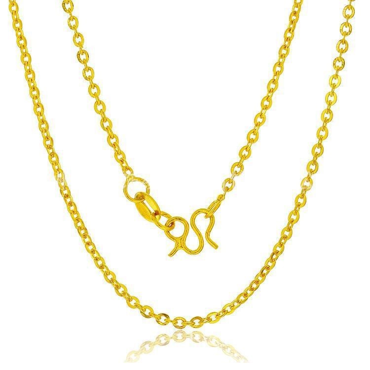 (READYSTOCK) Rantai Leher Emas Gold Necklace 45cm | Brass Gold Plated | Fashion Jewelry Aksesori Wanita Perhiasan NL0039