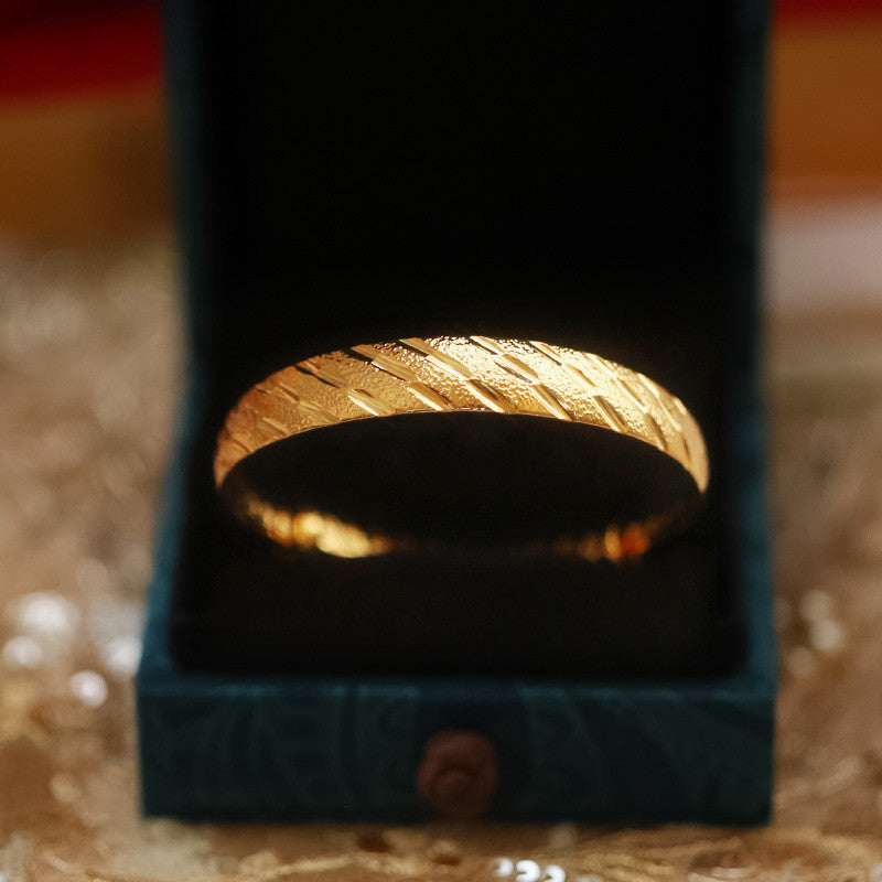 (READYSTOCK) Gelang Emas Gold Plated Bangle Wanita | Openable Caved Gold Bangles | Perhiasan Aksesori Fashion HR0042