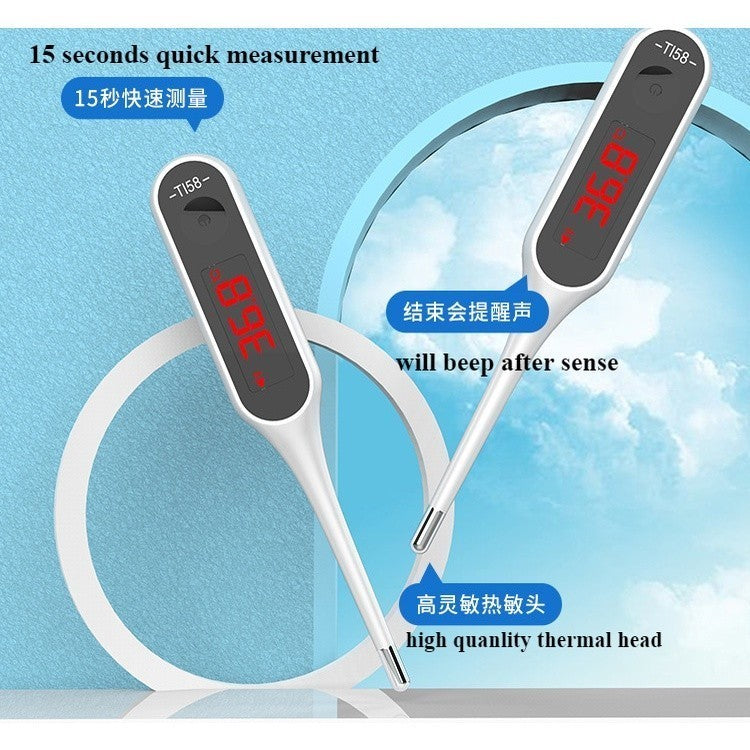 READY STOCK‼️ Infrared Ear Thermometer Digital LCD Suhu Telinga Bayi Dewasa Dengan Probe Cover