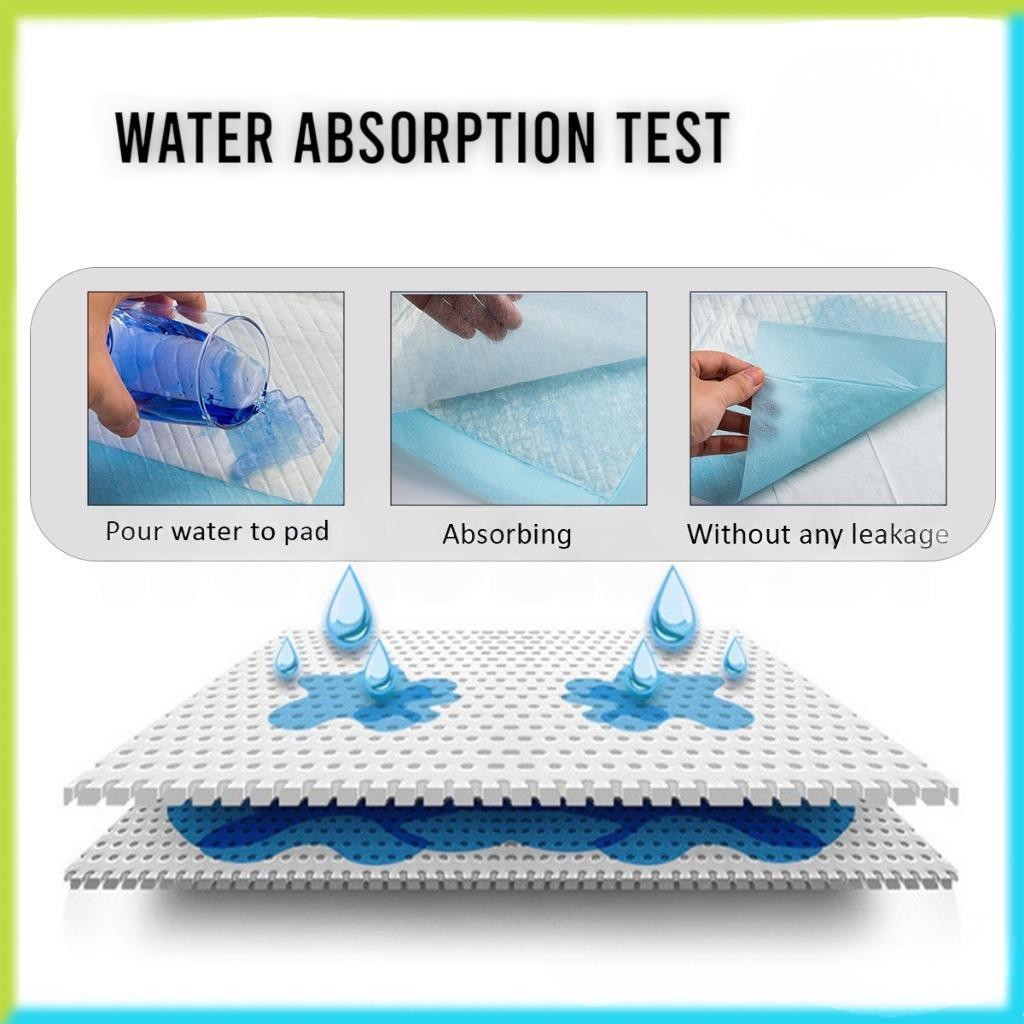 [READY STOCK] 10Pcs Disposable Baby Changing Pads | Super Absorbent Breathable Underpads for Infant Bed  一次性婴儿护理垫