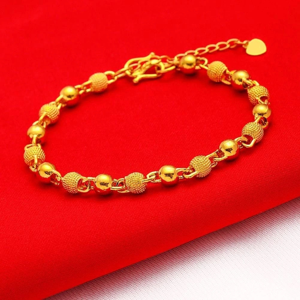 (READYSTOCK) Rantai Tangan Emas Gold Plated Chain Bracelet | Gelang Emas  | Gold Jewellery Aksesori Perhiasan HL0041