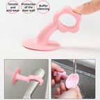 Silicone Door Stopper Suction Silencer Crash Pad Anti-Collision Doorknob Door Handle Wall Protectors Guard Stop 硅胶门吸免打孔