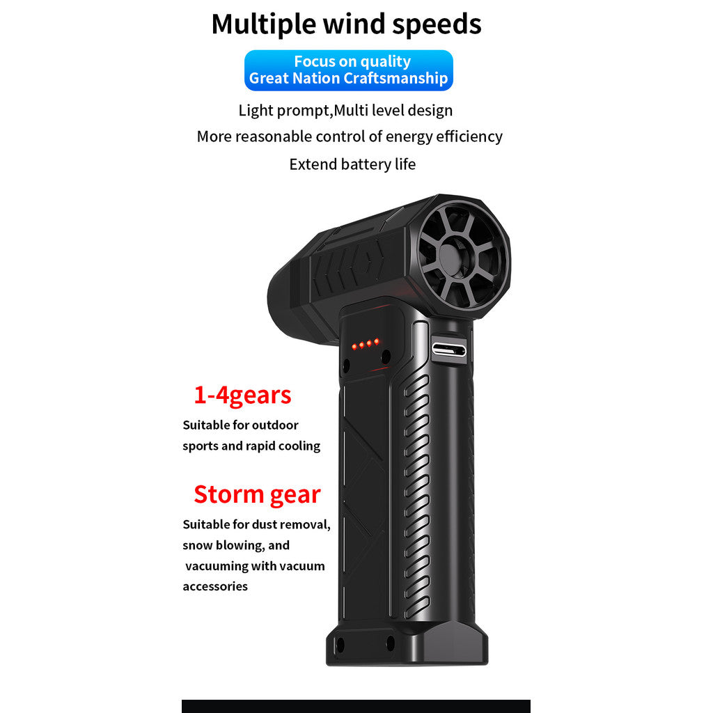 High Speed 150000rpm Handheld Turbo Fan Mini Air Blower Turbo Jet Fan Blower