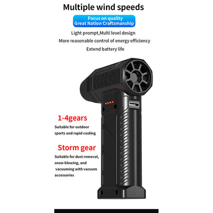 High Speed 150000rpm Handheld Turbo Fan Mini Air Blower Turbo Jet Fan Blower