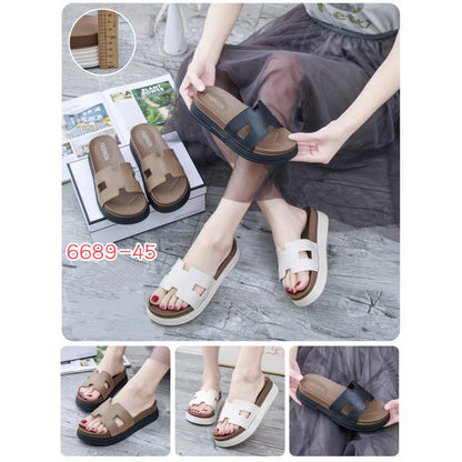 READY STOCK!!!Muslimah Friendly Sandals Sandal Perempuan Premium  Selesa Comfort Premium Women Sandals Heel-5cm± 6689-45