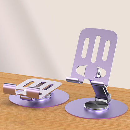 Foldable Metal Mobile Phone Stand Anti-slip Stand Suitable for Mobile Phones/Tablets and Other 360-degree Rotation 手机支架