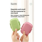 READY STOCK!!! 8-Slot for Travel Pill Box with Seal Ring Small Box for Tablets Wheat Straw Container for Medicines 塑料药盒