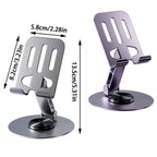 Foldable Metal Mobile Phone Stand Anti-slip Stand Suitable for Mobile Phones/Tablets and Other 360-degree Rotation 手机支架