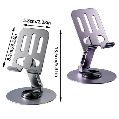 Foldable Metal Mobile Phone Stand Anti-slip Stand Suitable for Mobile Phones/Tablets and Other 360-degree Rotation 手机支架