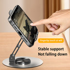 Foldable Metal Mobile Phone Stand Anti-slip Stand Suitable for Mobile Phones/Tablets and Other 360-degree Rotation 手机支架